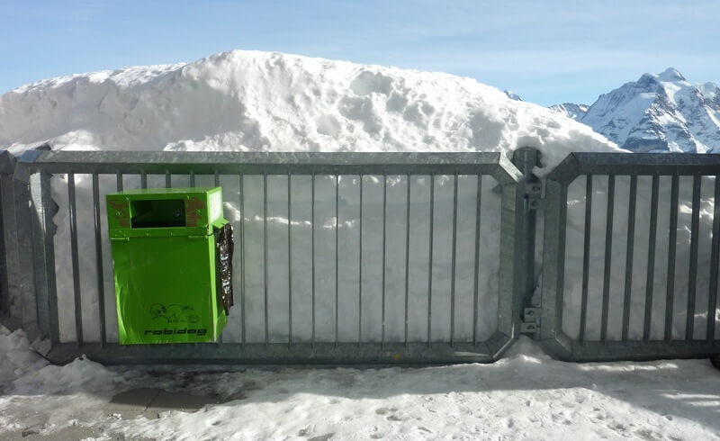 Robidog in Switzerland - Top of Schilthorn