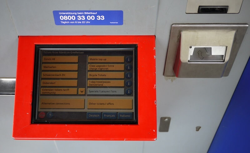 Swiss Touch - SBB Ticket Machine