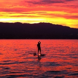 SUP Indiana Stand-up Paddle Board Zurich Sunset