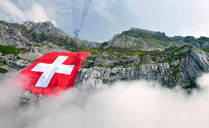 Worlds Largest Swiss Flag