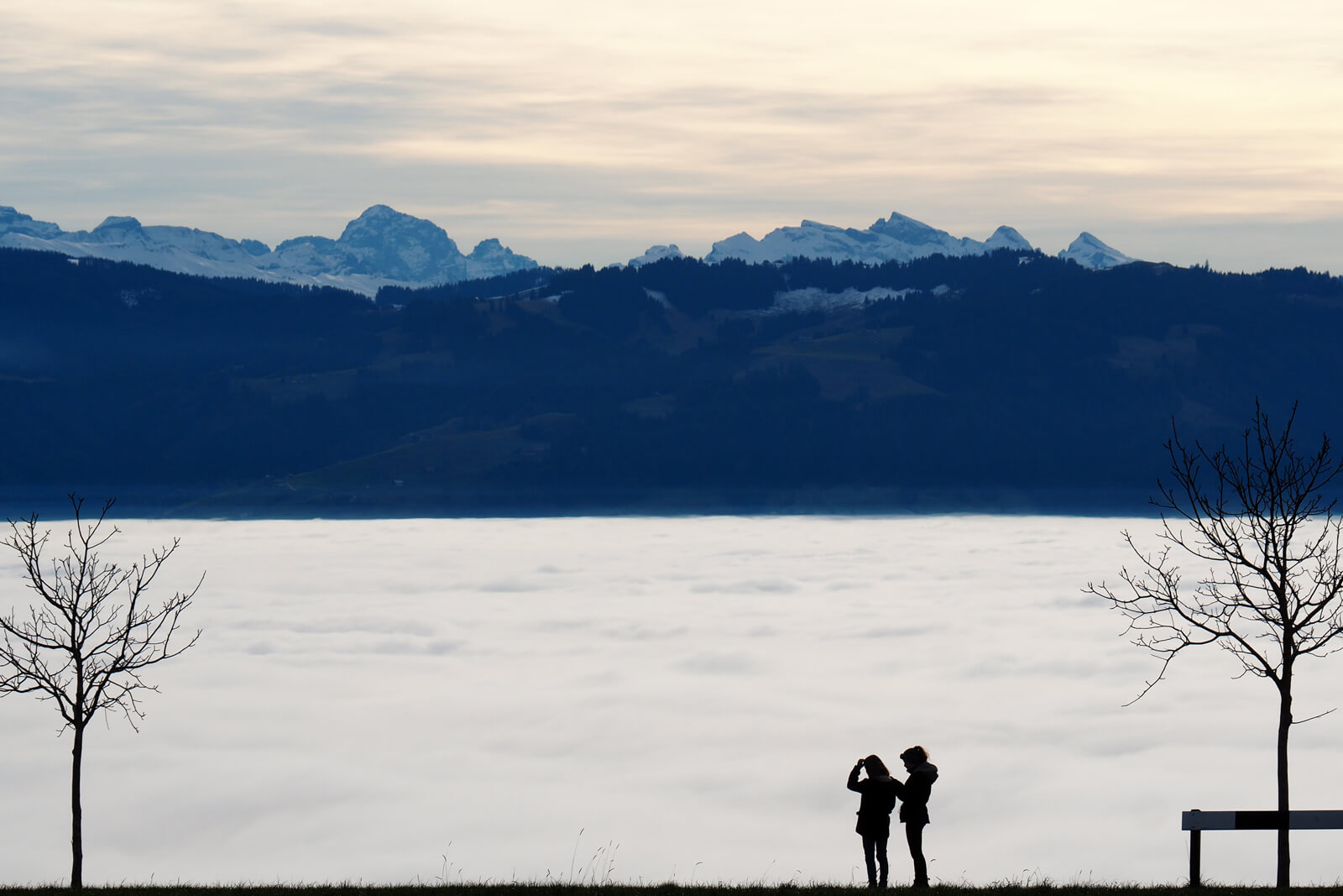 Swiss Winter Weather - Fog Clouds Hasenstrick