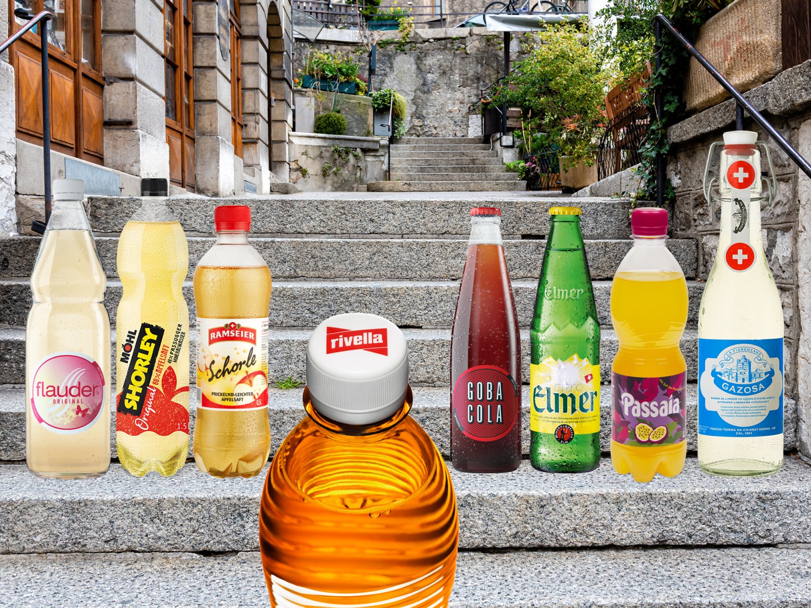 Swiss Sodas Beverages Elmer Citro Rivella Gazosa Flauder