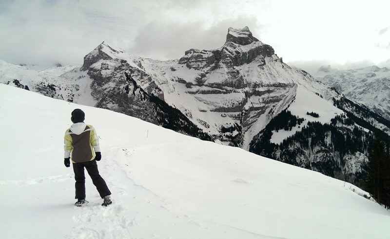 Engelberg Brunni Snow Shoe Hiking