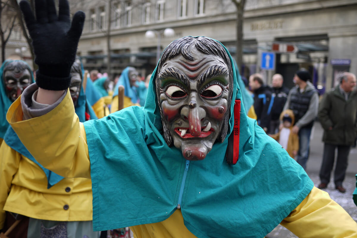 A witch costume at ZurichCarnival