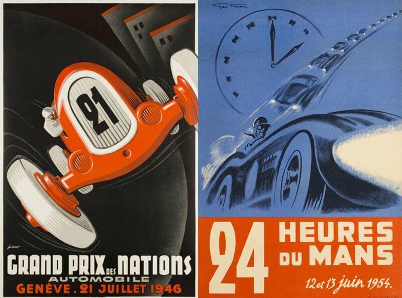 Vintage Automotive Posters Le Mans