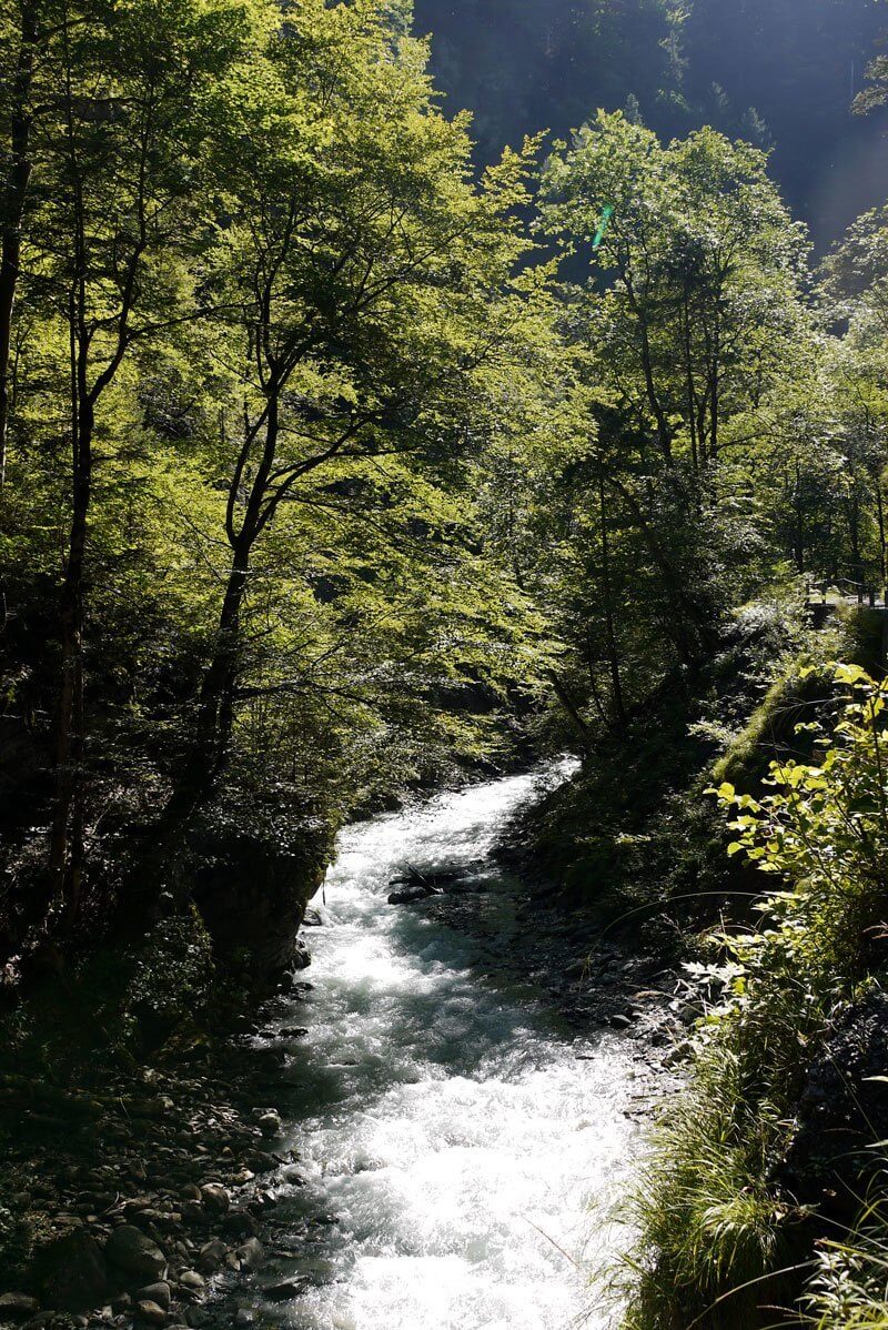 Hiking to Tamina Source in Bad Ragaz