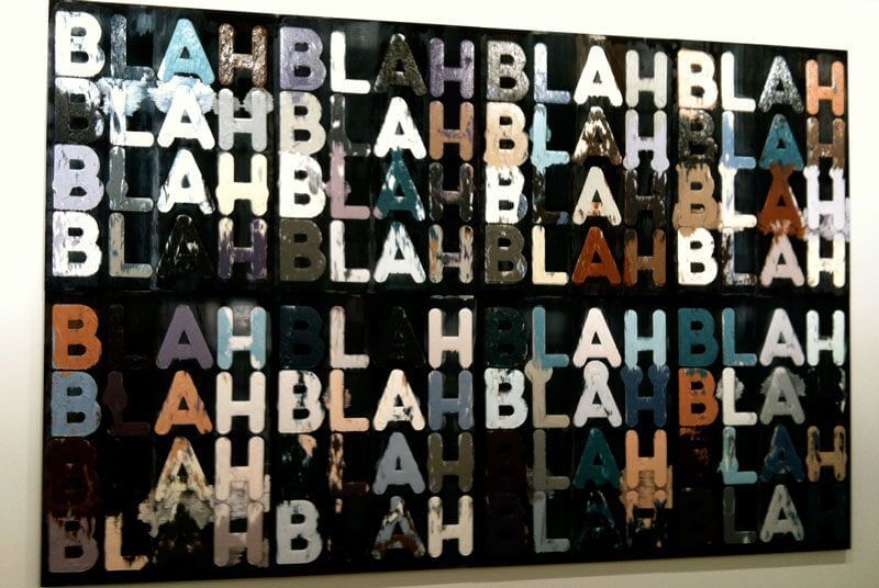 Art Basel - Mel_Bochner_Blah