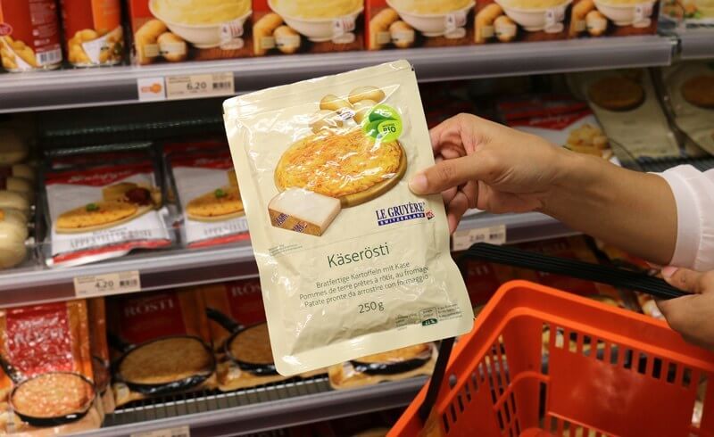 Swiss Cheese Roesti Hashbrowns Migros Gruyère