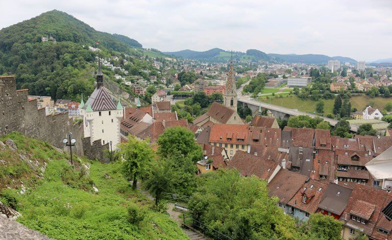 Ruine Stein, Old Town of Baden Switzerland