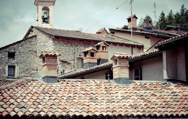 Roof Tops in Meride Ticino, Switzerland