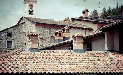 Roof Tops in Meride Ticino, Switzerland