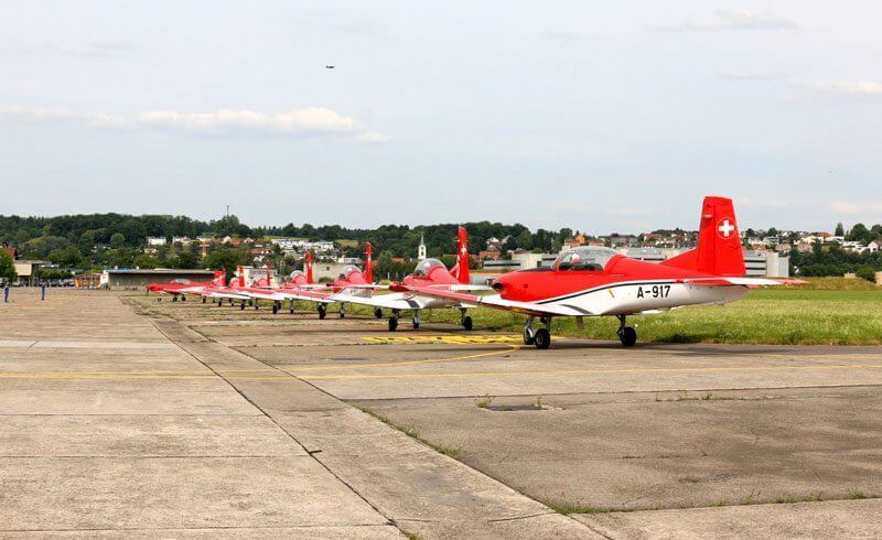 Pilatus PC-7 TEAM Taxiing