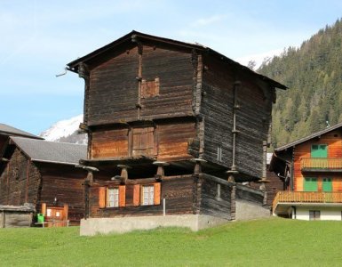 Switzerland - Wallis Valais House on Stilts