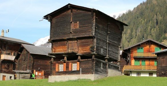 Switzerland - Wallis Valais House on Stilts