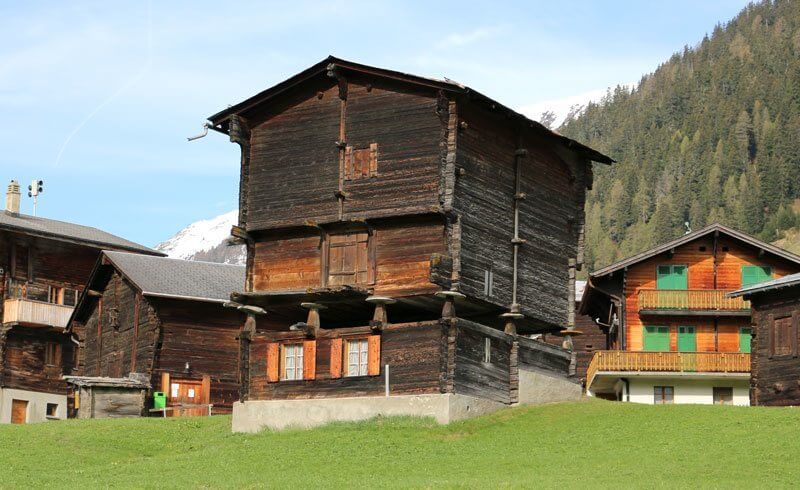 Switzerland - Wallis Valais House on Stilts