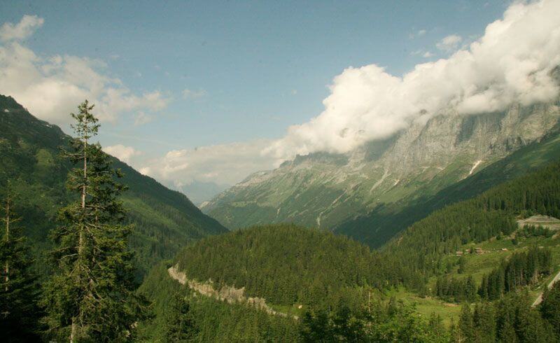 Tremola Street in Ticino Switzerland