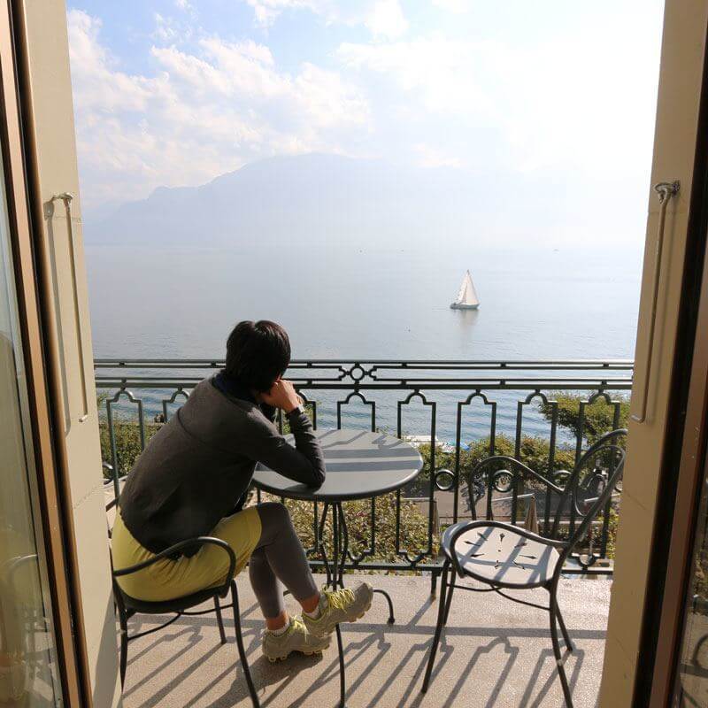 Hotel Trois Couronnes Vevey - Balcony