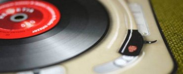 Swiss Record Player Stamp