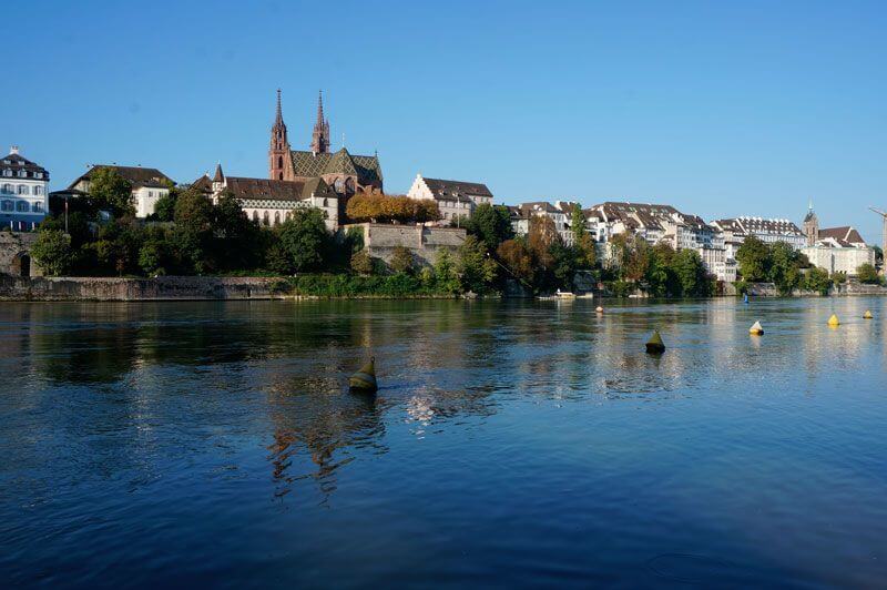 Rhine Walk in Basel, Switzerland