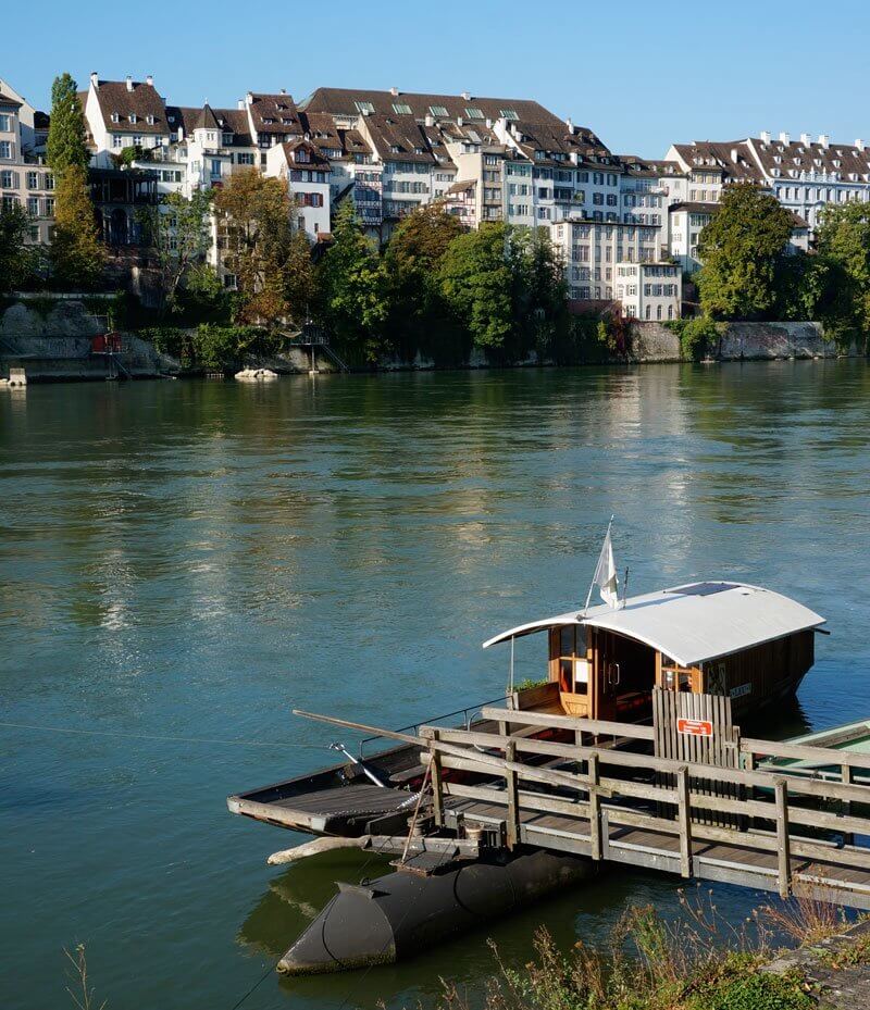 Rhine Walk in Basel, Switzerland