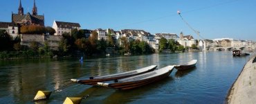 Rhine Walk in Basel, Switzerland