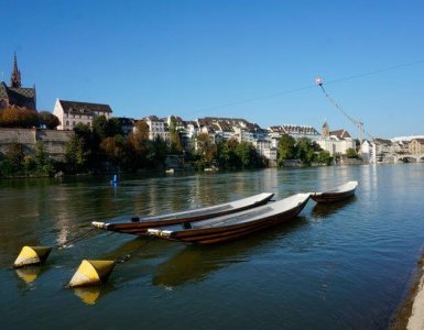 Rhine Walk in Basel, Switzerland