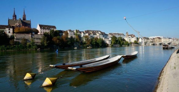 Rhine Walk in Basel, Switzerland