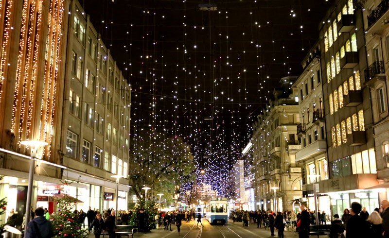 Bahnhofstrasse Zurich - Christmas Decoration