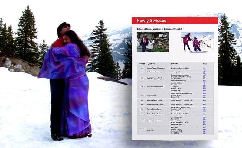 Bollywood Filming Locations in Switzerland