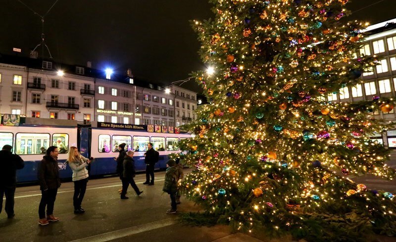 Zürich Paradeplatz - Christmas Decorations