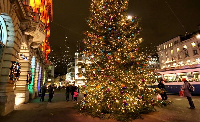 Zürich Paradeplatz - Christmas Decorations