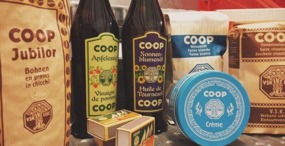 Vintage Swiss Packaging Design by Coop