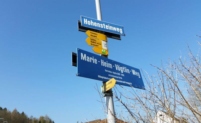 Marie-Heim Vögtlin Weg in Zürich, Switzerland