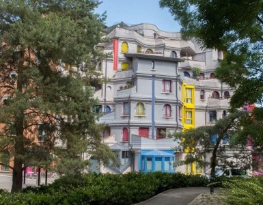 Schtroumpfs Smurfs Buildings in Geneva