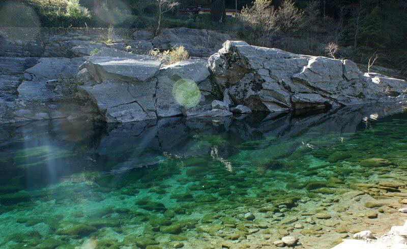 Maggia River near Ponte Brolla, Switzerland