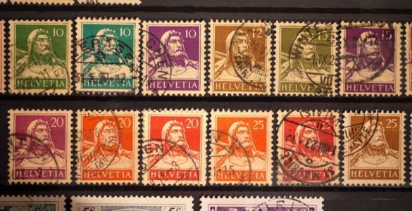 Swiss National Day Quiz - William Tell Stamps