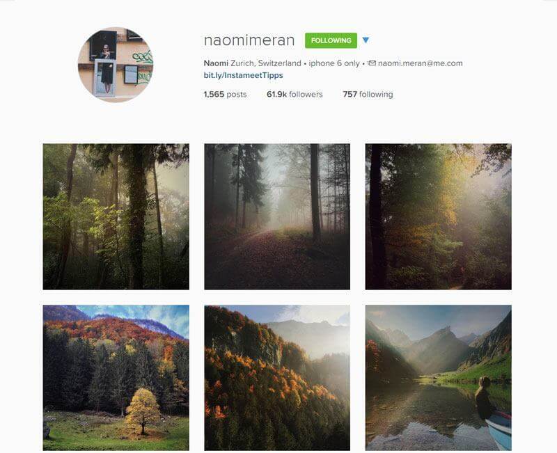 Swiss Instagrammers - naomimeran