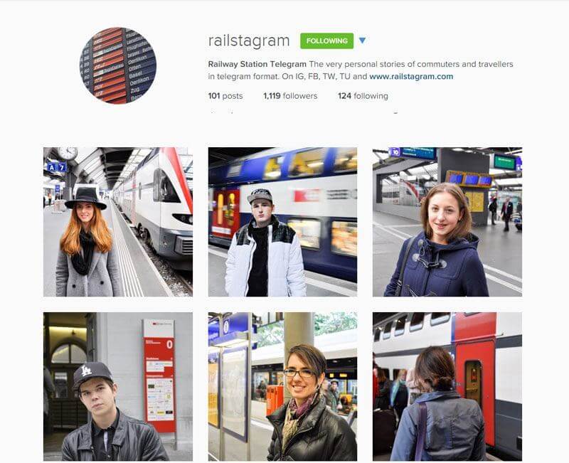 Swiss Instagrammers - railstagram