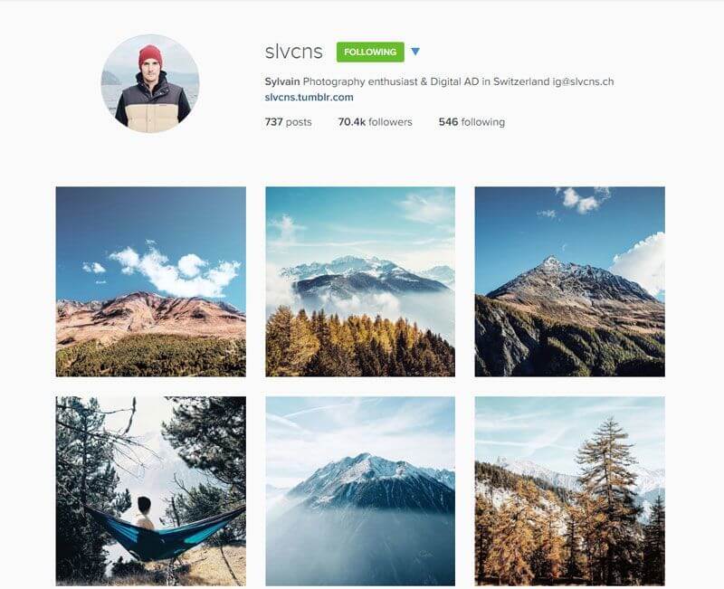 Swiss Instagrammers - slvcns