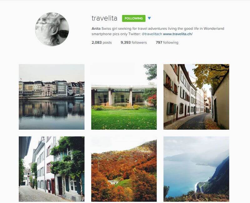 Swiss Instagrammers - travelita