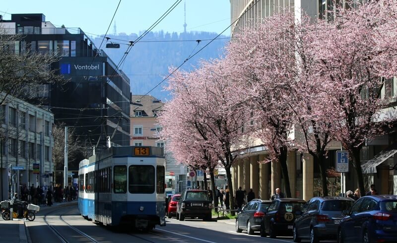 Zurich Bleicherweg - Tram