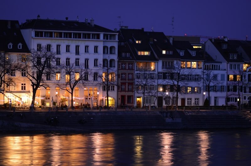 Basel - Rhine at Night