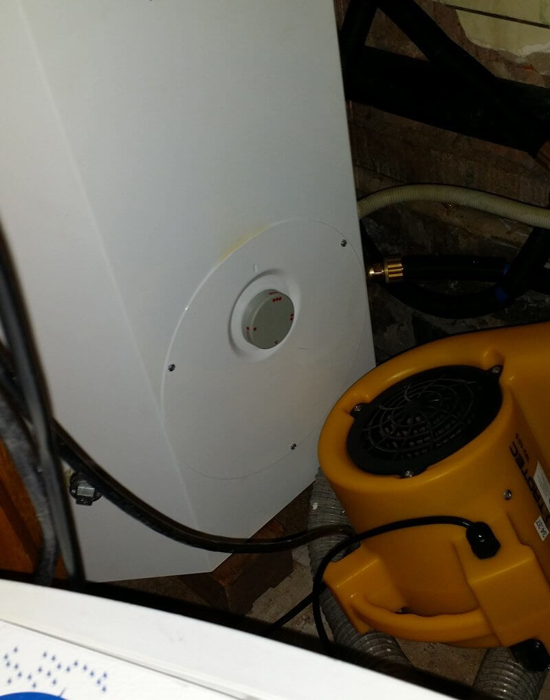 Ventilator and water heater