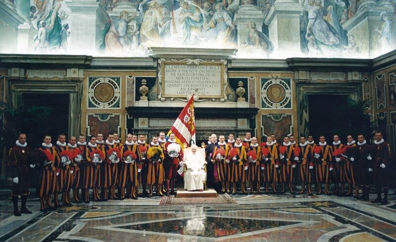 Pontificial Swiss Guards - Audience with the Pope