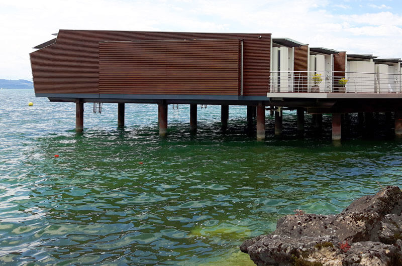 Hotel Palafitte on Lake Neuchâtel offers modern elegance