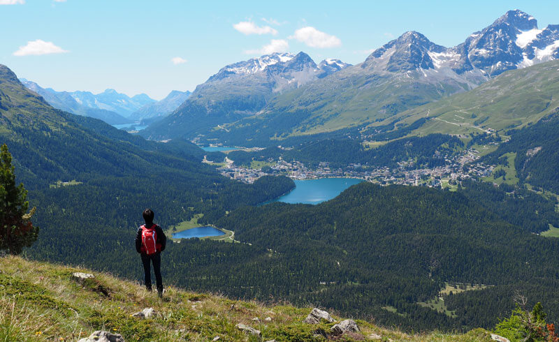 Panoramic Hike from Muottas Muragl to Pontresina