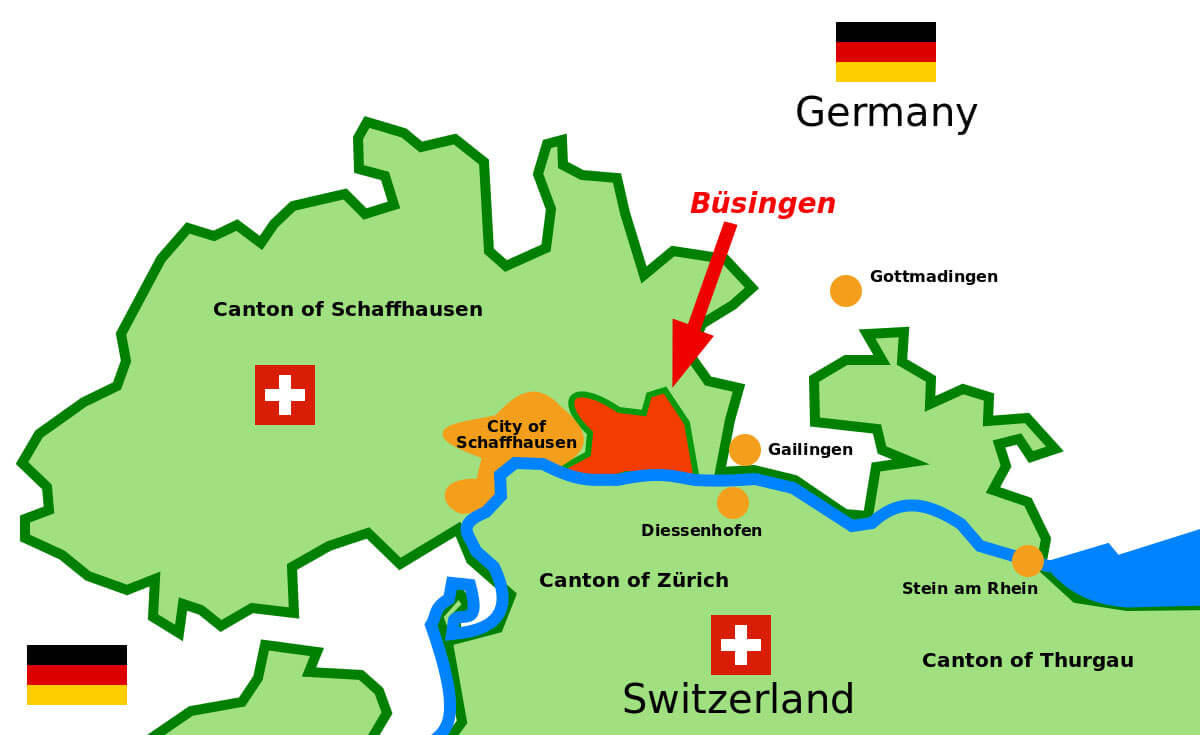 Büsingen Map