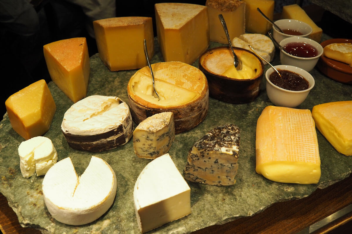 Saas-Fee - Cheese Cart at Waldhotel Fletschhorn