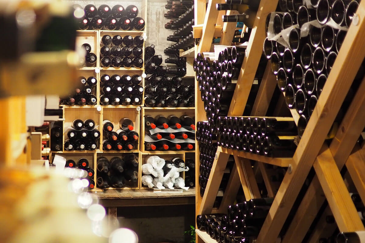 Saas-Fee - Wine Cellar at Waldhotel Fletschhorn