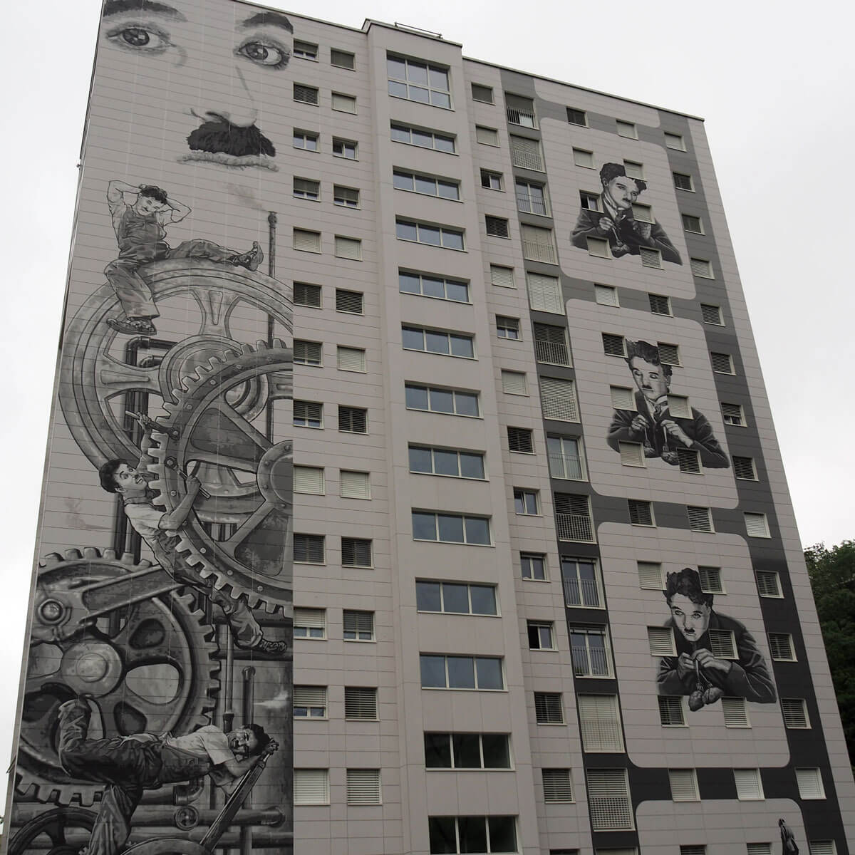 Swiss Apartment Building in Vevey